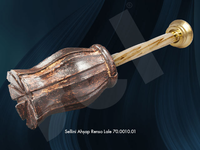 Sellini Ahşap Renso Lale - Perde Aksesuarları