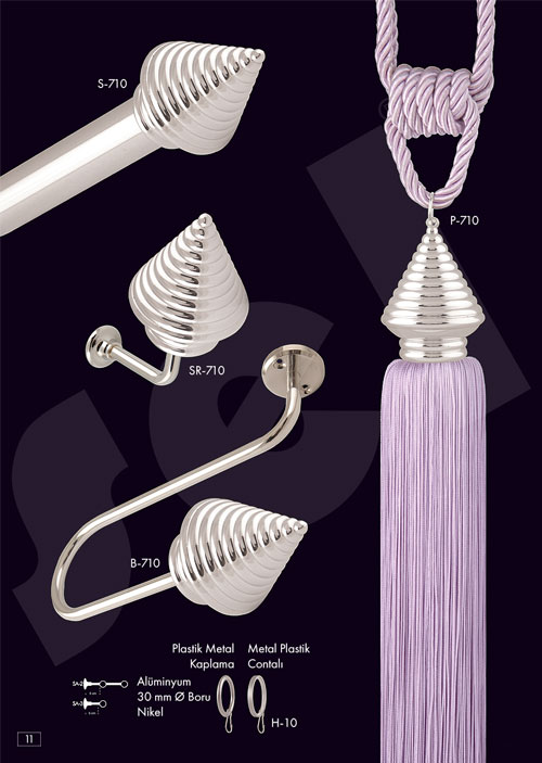 Gümüş Rustik - Perde Aksesuarları