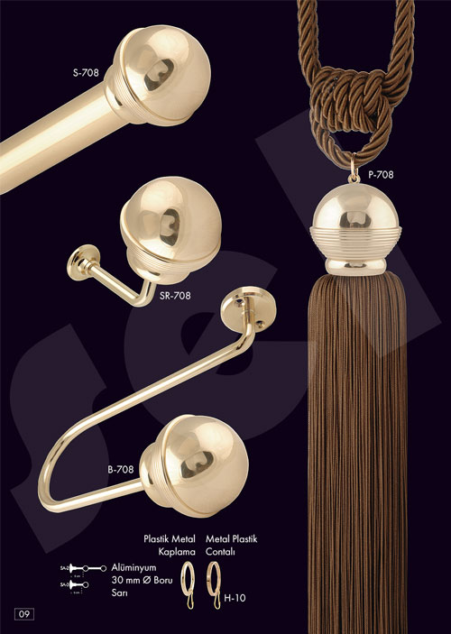 Gümüş Rustik - Perde Aksesuarları