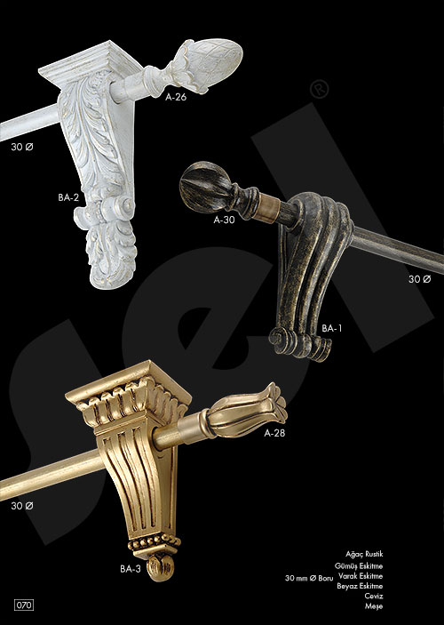 Kamelya Rustik - Perde Aksesuarları