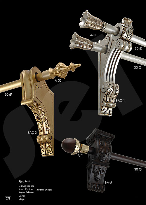 Kamelya Rustik - Perde Aksesuarları