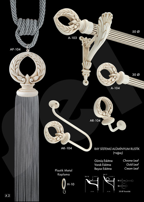 Kamelya Rustik - Perde Aksesuarları