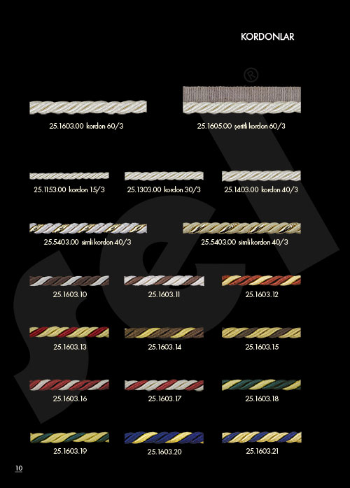 Kordonlar - Perde Aksesuarları