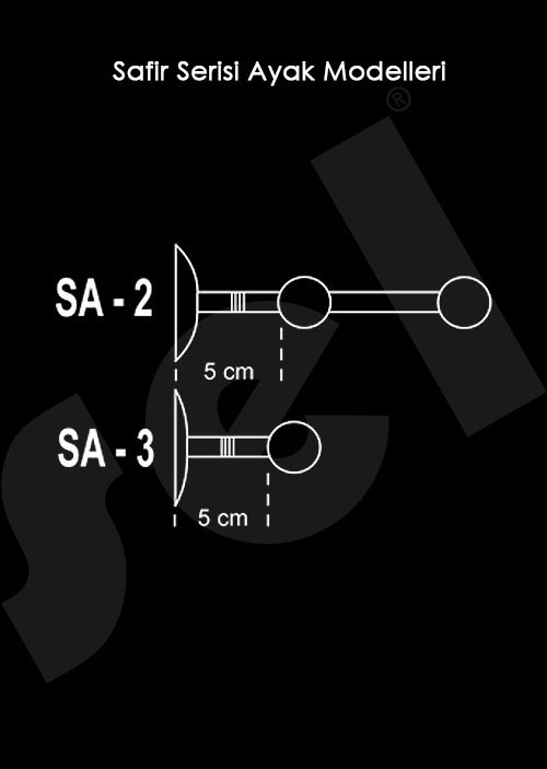 Safir Rustik Serisi Ayak Modelleri - Perde Aksesuarları