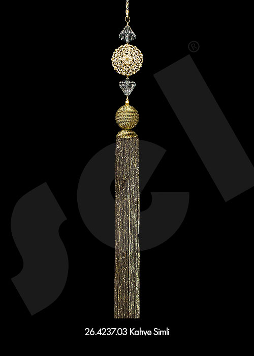 Sarkıt Elmas Madalyonlu - Perde Aksesuarları