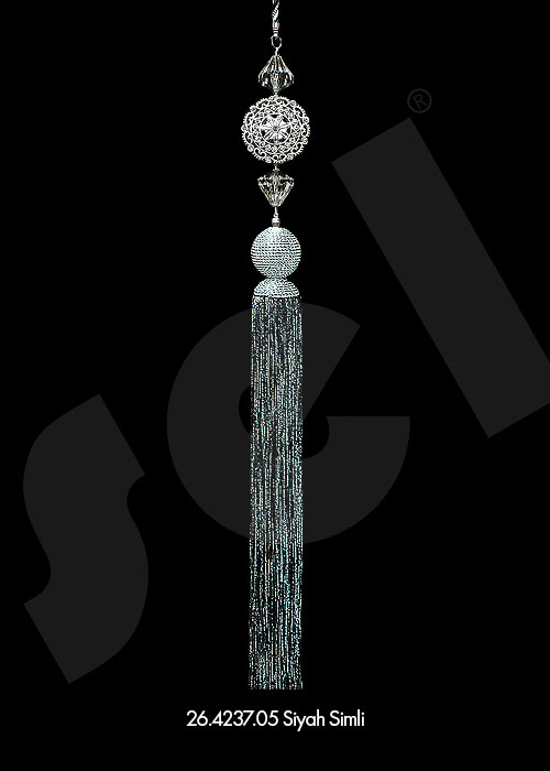 Sarkıt Elmas Madalyonlu - Perde Aksesuarları