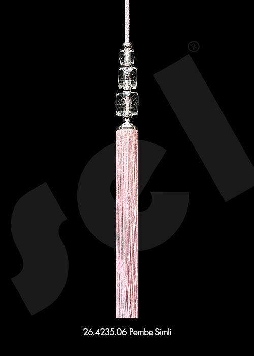 Sarkıt Üçlü Kare Taşlı - Perde Aksesuarları