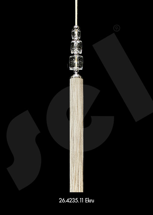 Sarkıt Üçlü Kare Taşlı - Perde Aksesuarları