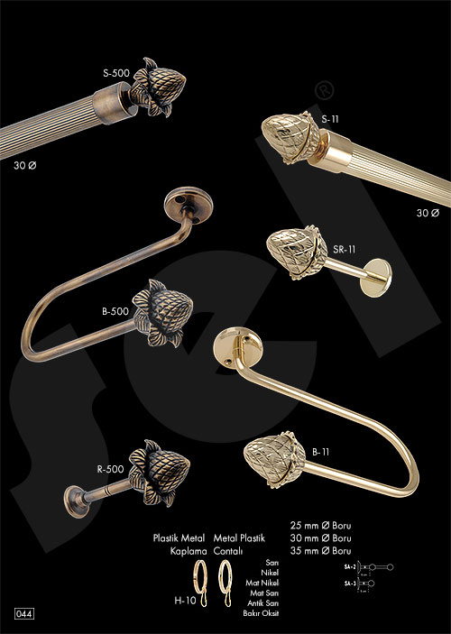 Yakut Rustik - Perde Aksesuarları